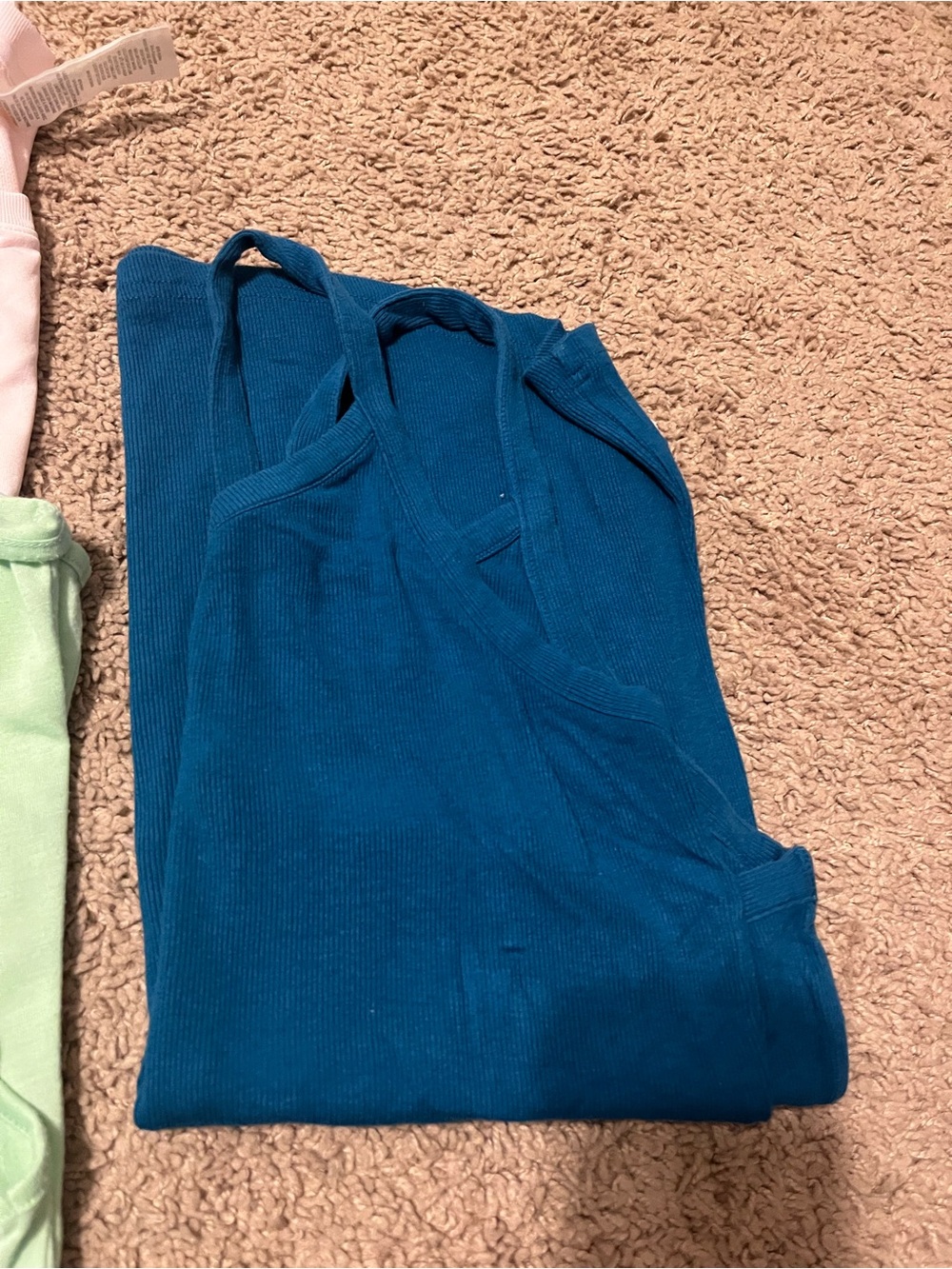 Mixed Tank Top and Tee Bundle - Pastel Pink, Mint, White, Teal - Picture 4 of 5